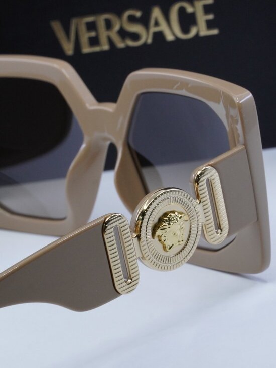 Versace VE4478U 549961 Square Sunglasses - Beige/Brown Gradient main image 6